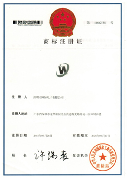 網(wǎng)際電子有限公司軟件WJ圖形商標(biāo)證書(shū)