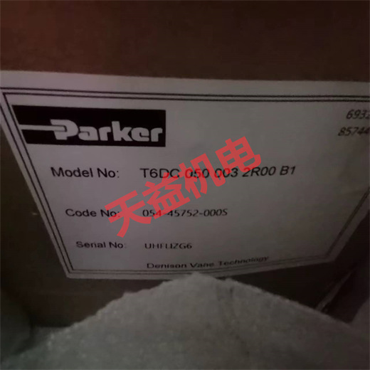 天益機電供應 PARKER 2024工業(yè)產(chǎn)品 "PWDXXA-400" "T6DC-050-003-2R00-B1標簽" "9F400S 4" 